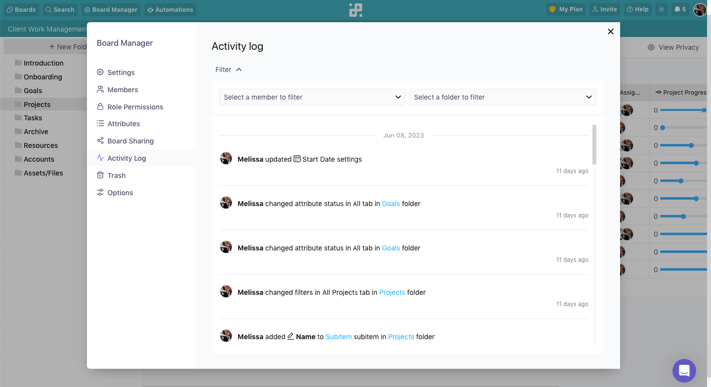 activity-log-board